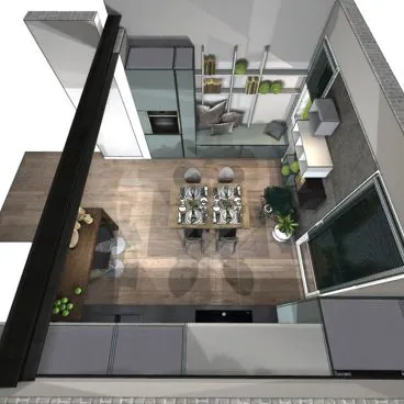 render cucina Garda 2