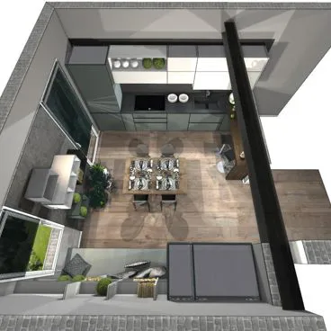 render cucina Garda 5