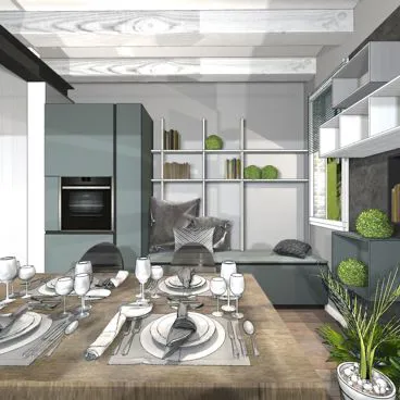 render cucina Garda 7