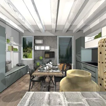 render cucina Garda 8